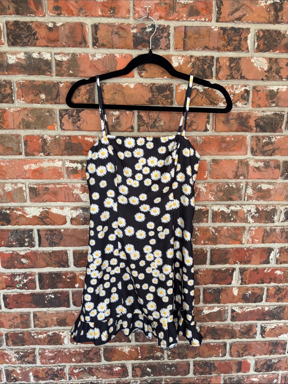 Black Daisy flower dress